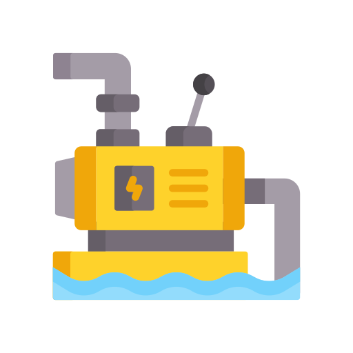 Ikon av en vannpumpe